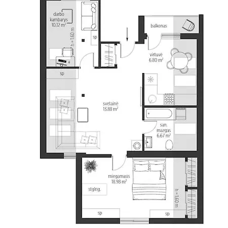 The In Private House With 3 * Klaipeda